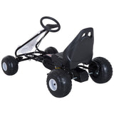 easycomfort easycomfort go kart a pedali per bambini con freno e frizione 101 5 65 5 59 5cm bianco nero