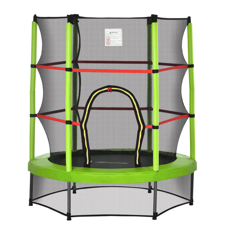 easycomfort tappeto elastico 140cm per bambini da 3 anni con rete di protezione trampolino elastico carico massimo 45kg