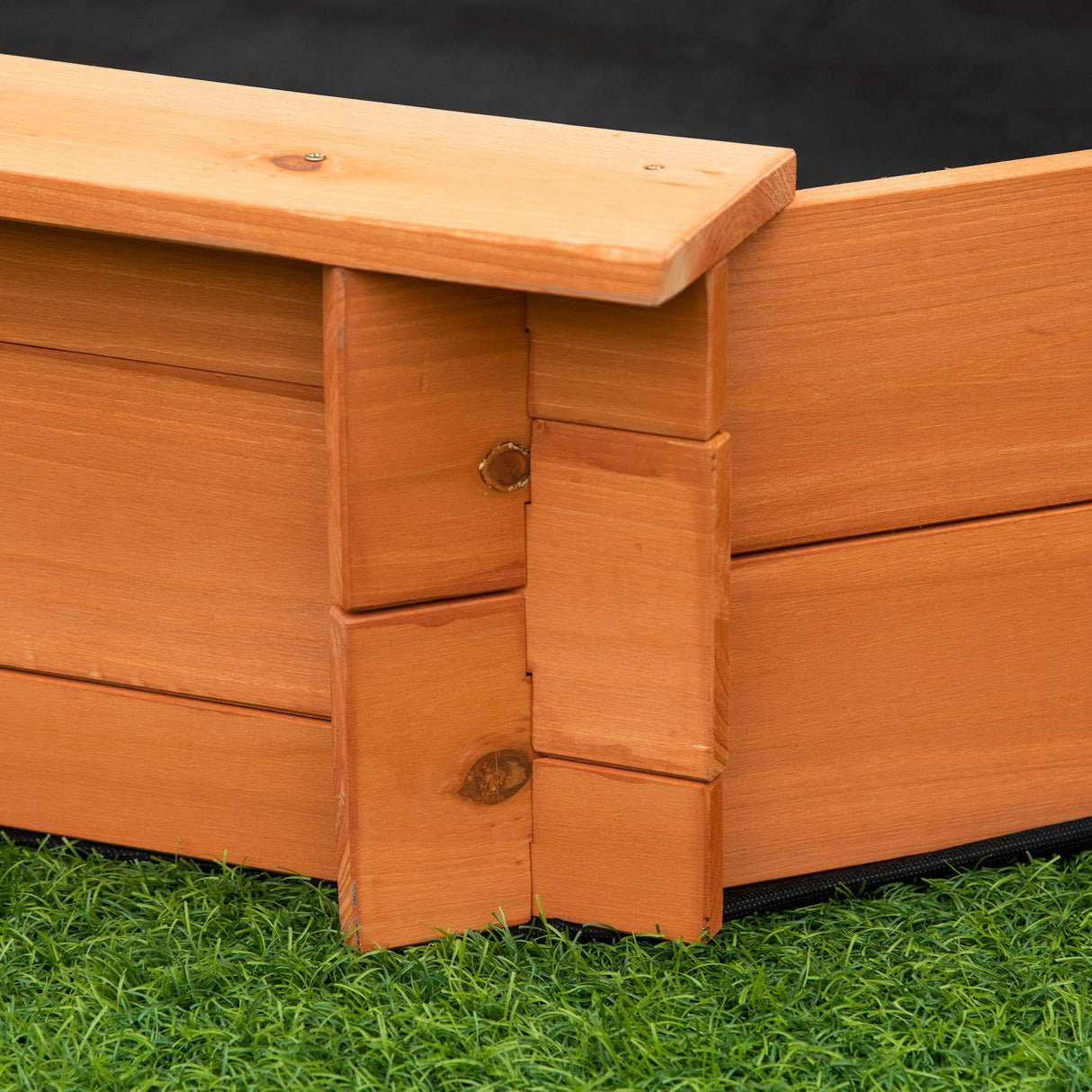 easycomfort easycomfort sabbiera per bambini in legno con sedili e copertura eta 3 8 anni 139 5x139 5x21 5cm