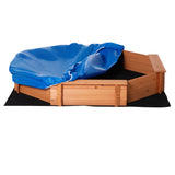 easycomfort easycomfort sabbiera per bambini in legno con sedili e copertura eta 3 8 anni 139 5x139 5x21 5cm