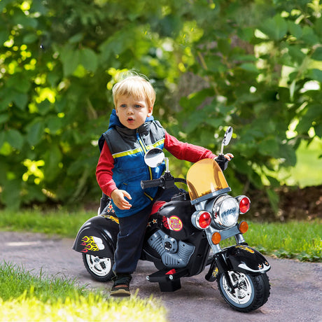 easycomfort easycomfort moto elettrica per bambini con 3 ruote 6v nero