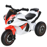 easycomfort easycomfort moto a 3 ruote per bambini 18 36 mesi con musica fari senza pedale in pp metallo bianca rossa