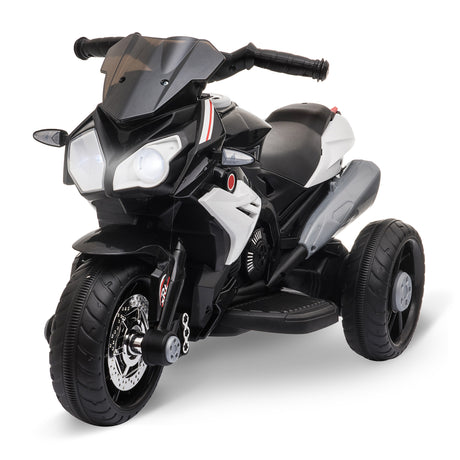 easycomfort easycomfort moto elettrica per bambini 3 5 anni max 25kg con luci musica batteria 6v e velocita 3kmh 86cmx42cmx52cm nera