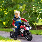 easycomfort easycomfort moto elettrica per bambini 3 5 anni max 25kg con luci musica batteria 6v e velocita 3kmh 86cmx42cmx52cm rossa
