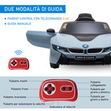easycomfort easycomfort macchinina elettrica bmw per bambini 3 8 anni con telecomando luci e lettore mp3 blu