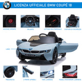 easycomfort easycomfort macchinina elettrica bmw per bambini 3 8 anni con telecomando luci e lettore mp3 blu
