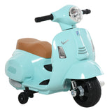 easycomfort easycomfort moto elettrica per bambini con licenza ufficiale vespa batteria 6v fari e clacson per bimbi da 18 36 mesi verde 66 5x38x52cm