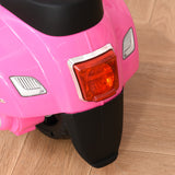 easycomfort easycomfort moto elettrica per bambini con licenza ufficiale vespa batteria 6v fari e clacson per bimbi da 18 36 mesi rosa 66 5x38x52cm
