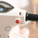 easycomfort easycomfort moto elettrica per bambini con licenza ufficiale vespa batteria 6v fari e clacson per bimbi da 18 36 mesi bianco 66 5x38x52cm