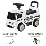 easycomfort easycomfort macchina cavalcabile per bambini eta 12 36 mesi macchina giocattolo bambi con volante fari e suoni licenza mercedes bianco