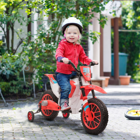 easycomfort easycomfort moto da cross elettrica per bambini da 3 5 anni rosso