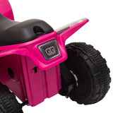 easycomfort easycomfort quad per bambini elettrico con batteria ricaricabile 6v e velocita 2 8 4 6kmh 72x40x45 5 cm rosa