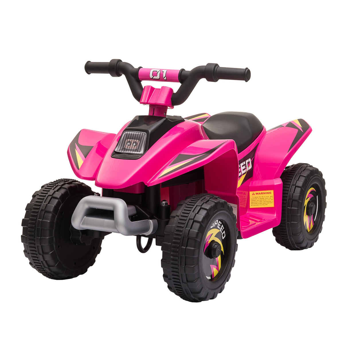 easycomfort easycomfort quad per bambini elettrico con batteria ricaricabile 6v e velocita 2 8 4 6kmh 72x40x45 5 cm rosa