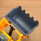 easycomfort easycomfort ruspa giocattolo con volante escavatore manuale e vano nascosto gioco cavalcabile bambini 2 3 anni 70x26x37cm giallo