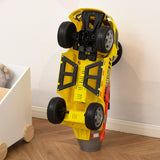 easycomfort easycomfort macchina per bambini cavalcabile 2 in 1 con betoniera luci e suoni eta 18 36 mesi 78x28 2x42cm giallo