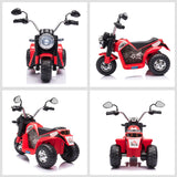 easycomfort easycomfort moto elettrica per bambini a 3 ruote con luci e suoni batteria ricaricabile 6v velocita 2 kmh per bimbi da 18 36 mesi 72x57x56cm rossa