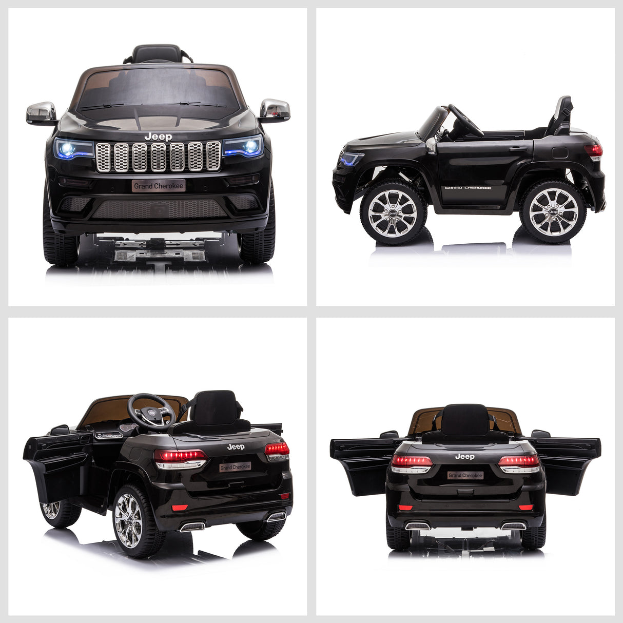 easycomfort easycomfort macchina elettrica jeep per bambini 12v guida manuale e con telecomando nero