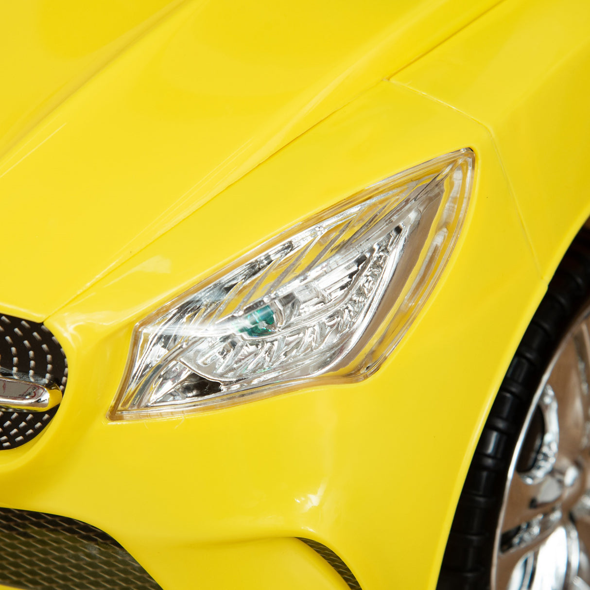 easycomfort easycomfort macchina giocattolo per bambini cavalcabile con volante musiche e fari eta 18 36 mesi 63 5x28x36cm giallo