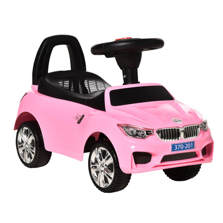 easycomfort easycomfort macchinina per bambini cavalcabile con volante fari e musiche integrate eta 18 36 mesi 63 5x28x36cm rosa