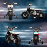 easycomfort easycomfort moto elettrica per bambini 3 5 anni in pp e metallo con rotelle clacson e musica 86x44x58 cm bianca e nera