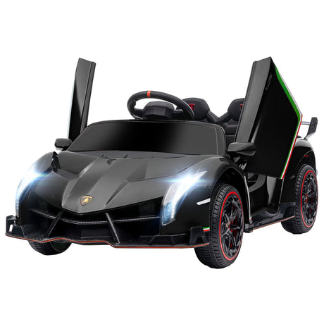 easycomfort easycomfort macchina elettrica per bambini lamborghini veneno 12v con telecomando eta 3 6 anni nero