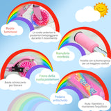 easycomfort easycomfort monopattino per bambini 3 7 anni pieghevole a 2 ruote e altezza regolabile 67x30x63687376 cm rosa