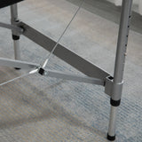 easycomfort lettino per massaggio portatile e pieghevole con altezza regolabile e seduta imbottita 186x71x62 83 cm nero