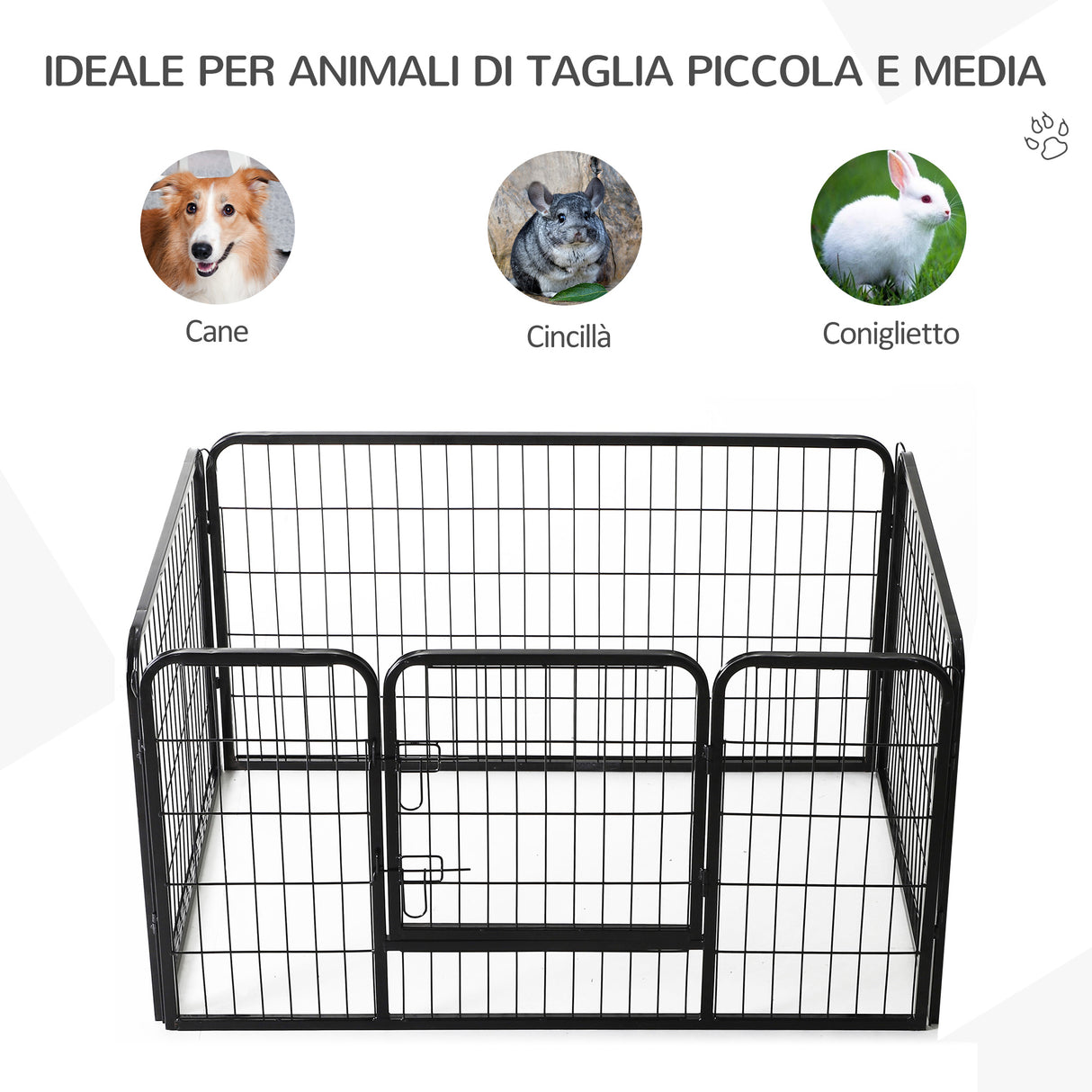 easycomfort easycomfort recinto modulare per animali domestici 125x80x70cm