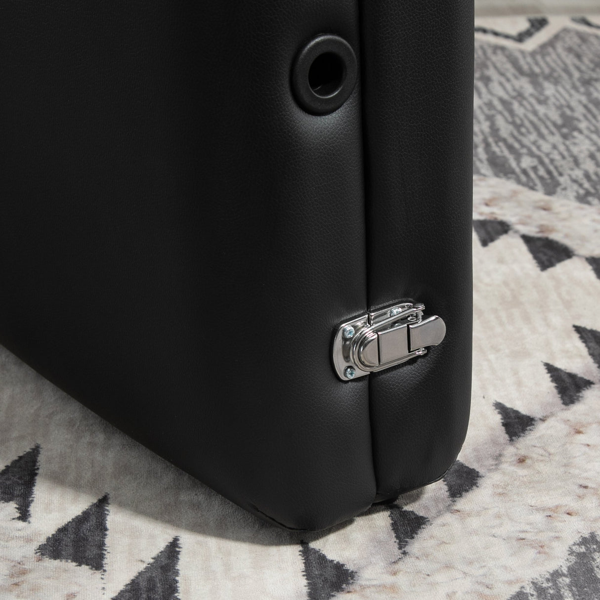 easycomfort easycomfort lettino massaggio pieghevole in legno altezza regolabile e custodia da trasporto per estetista e terapista nero