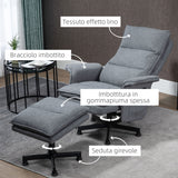 easycomfort easycomfort poltrona relax massaggiante con pouf e telecomando 8 punti massaggio e 5 programmi grigio