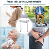 easycomfort easycomfort sedia doccia in alluminio e plastica altezza regolabile 8 livelli ean 8054111842143