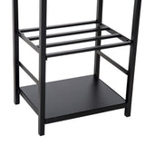 easycomfort easycomfort portalegna con set attrezzi per il camino in acciaio nero 40 x 30 x 74.5cm