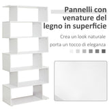 easycomfort easycomfort libreria di design mobili ufficio scaffale in legno 80x24x191cm bianco ean 8054111848879