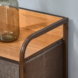 easycomfort easycomfort cassettiera 7 cassetti pieghevoli in tessuto e ripiano in mdf arredamento soggiorno e camera 80x29x78 5cm multicolore