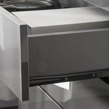 easycomfort easycomfort cassettiera da 4 cassetti con maniglie di metallo in truciolato 75x36x72 cm grigio