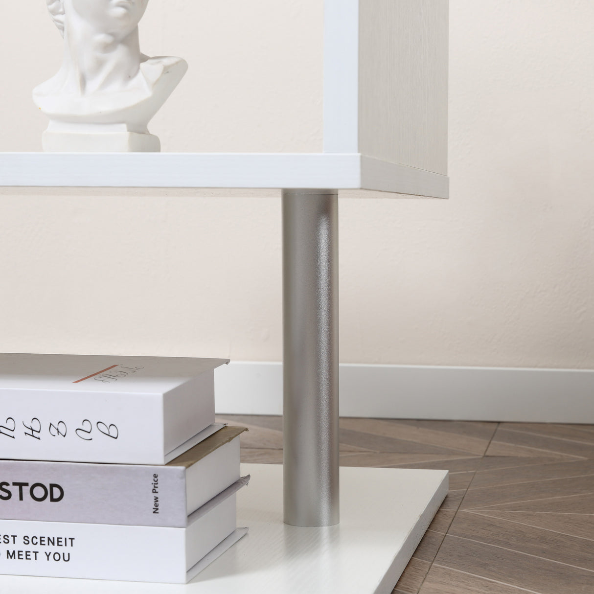 easycomfort easycomfort moderno tavolino basso da salotto in legno 50 x 50 x 50cm bianco ean 8054111847926