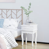 easycomfort easycomfort comodino con cassetto in legno bianco 40x35x60cm ean 8054111842914