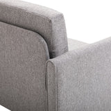 easycomfort easycomfort divano due posti linea moderna e compatta in lino grigio e legno 70cmx141cmx78cm ean 8055776914701