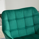 easycomfort easycomfort poltroncina stile nordico in legno ed effetto velluto verde per soggiorno o ufficio 64x62x72 5 cm