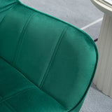 easycomfort easycomfort poltroncina stile nordico in legno ed effetto velluto verde per soggiorno o ufficio 64x62x72 5 cm