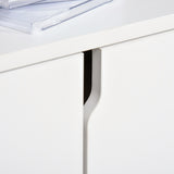 easycomfort easycomfort mobile porta tv fino a 42 con armadietto e ripiani aperti in legno 120x30x41cm