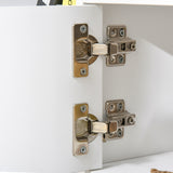 easycomfort easycomfort mobile porta tv fino a 42 con armadietto e ripiani aperti in legno 120x30x41cm