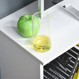 easycomfort easycomfort mobile porta tv fino a 42 con armadietto e ripiani aperti in legno 120x30x41cm