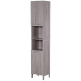 easycomfort easycomfort colonna bagno in mdf con 2 armadietti e 2 ripiani aperti 30x32x172 5 cm color legno