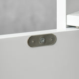 easycomfort easycomfort colonna bagno con mensole e armadietti mobile alto salvaspazio in legno 15x17x120cm bianco