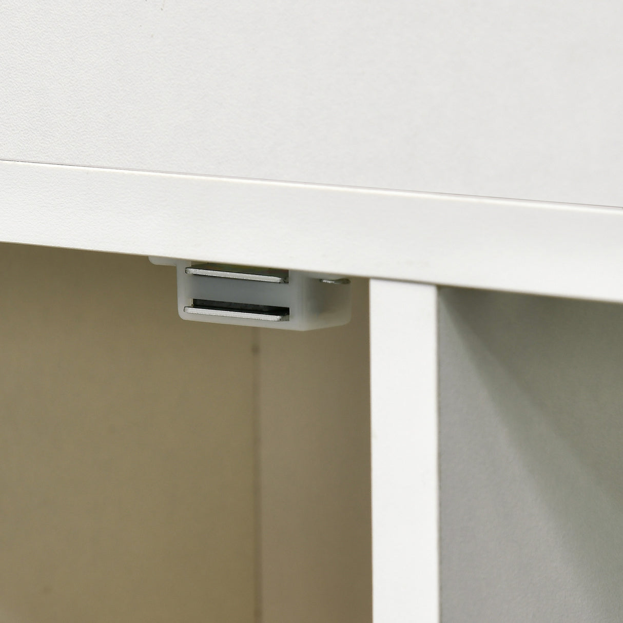 easycomfort easycomfort mobiletto bagno con porte scorrevoli ripiano regolabile e 4 ruote in truciolato e lega di alluminio 70x20x71cm