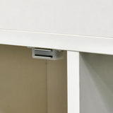 easycomfort easycomfort mobiletto bagno con porte scorrevoli ripiano regolabile e 4 ruote in truciolato e lega di alluminio 70x20x71cm