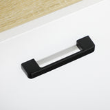 easycomfort easycomfort mobile bagno in truciolato bianco con 2 armadietti con ante e 2 ripiani aperti 53x33 5x195 7 cm