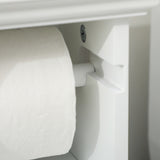 easycomfort easycomfort mobile bagno con porta carta igienica e armadietto in legno mdf 21 5x17 8x66 5cm bianco