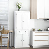 easycomfort easycomfort mobile cucina con armadietto superiore e inferiore e cassetto centrale in legno 76x40 5x184 cm bianco